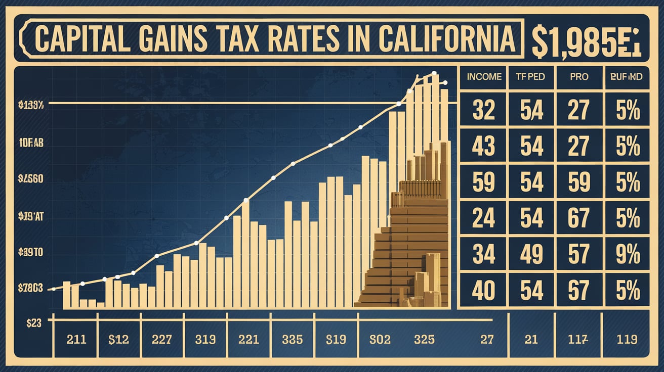 what is the tax rate on capital gains in california