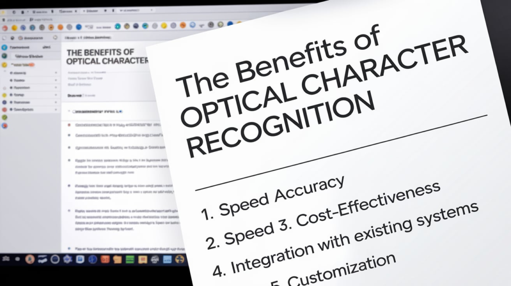 The Benefits of Optical Character Recognition